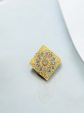 Antique-Inspired Square Statement Ring with Intricate Detailing